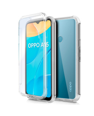 Capa COOL de Silicone 3D para Oppo A15 / A15s (frente e verso transparentes)