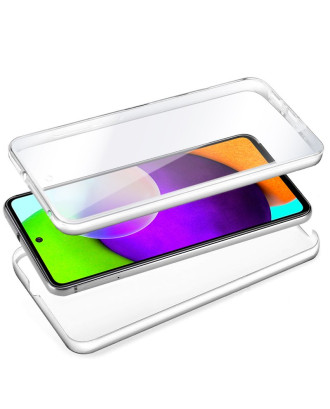 Capa COOL de Silicone 3D para Samsung A525 Galaxy A52 / A52 5G / A52s 5G (frente e verso transparentes)