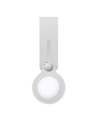 Capa COOL Loop compatível com AirTag Silicone Branco