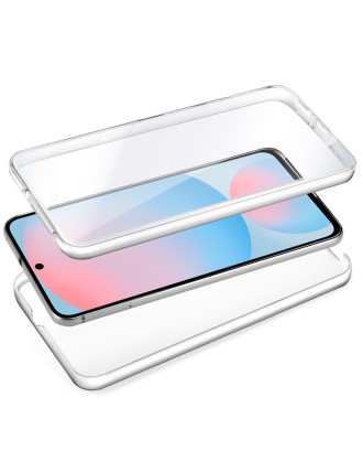 Capa COOL de Silicone 3D para Samsung S721 Galaxy S24 FE (transparente frente + verso)