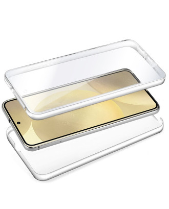 Capa COOL de Silicone 3D para Samsung S926 Galaxy S24 Plus / S25 Plus (transparente frente + verso)