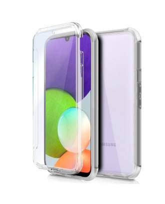 Capa COOL de Silicone 3D para Samsung A225 Galaxy A22 4G (transparente frente + verso)