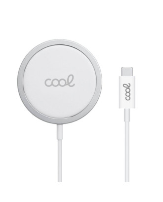 Base carregador MAGNETIC Qi sem fio para smartphones COOL Branco