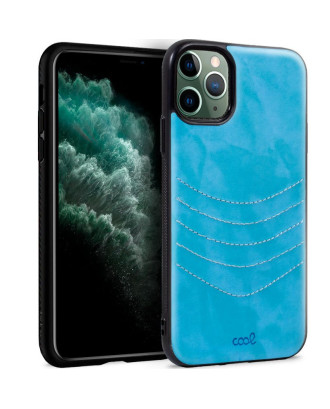 Capa COOL para iPhone 11 Pro Max Leather Azul Céu