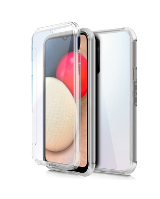 Capa COOL de Silicone 3D para Samsung A025 Galaxy A02s (frente e verso transparentes)