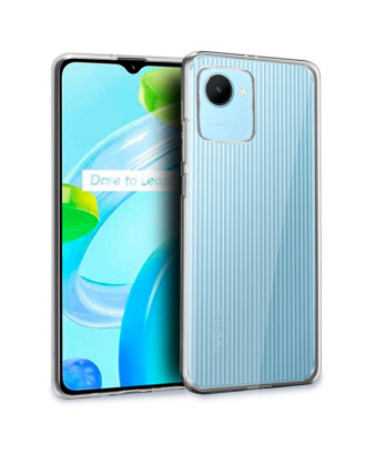 Capa de silicone COOL para Realme C30 / Narzo 50i Prime Transparente