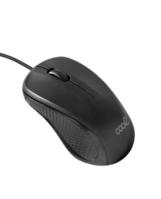Rato COOL USB com Fio Preto