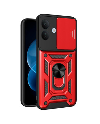 Capa COOL para Xiaomi Redmi Note 17 Pro 5G Hard Ring Vermelho