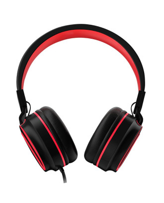 Auscultadores Jack COOL de 3,5 mm Toronto Preto-Vermelho