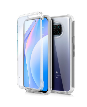 Capa COOL de Silicone 3D para Xiaomi Mi 10T Lite (frente e verso transparentes)