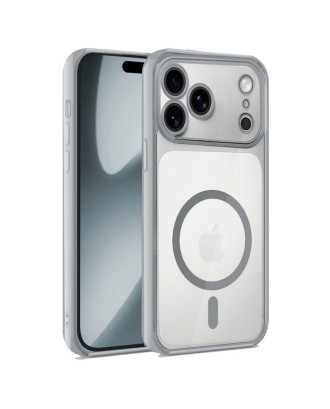 Capa COOL para iPhone 17 Pro / 18 Pro Magnética Borde Prata