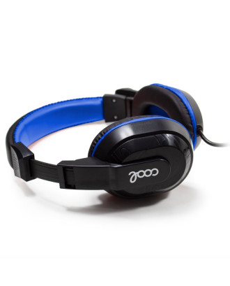 Auscultadores estéreo COOL Dublin Office com microfone (preto-azul)