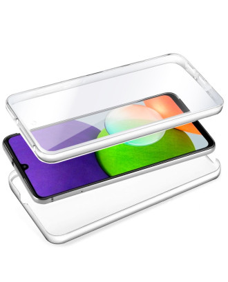 Capa COOL de Silicone 3D para Samsung A225 Galaxy A22 4G (transparente frente + verso)