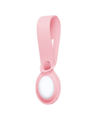 Capa COOL Loop compatível com AirTag Silicone Rosa