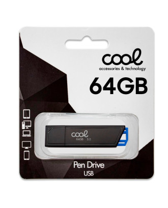 Pen Drive USB x64 GB 3.0 COOL Lancer Azul