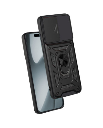 Capa COOL para iPhone 17 Pro / 18 Pro Hard Ring Preto