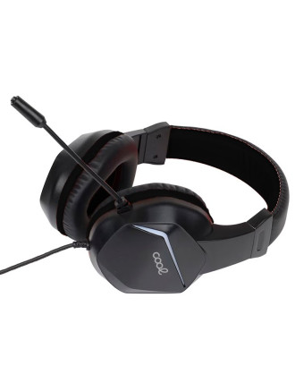 Auscultadores estéreo Gaming COOL Vista RGB Lighting + Adapt. Áudio de 3,5 mm incluído