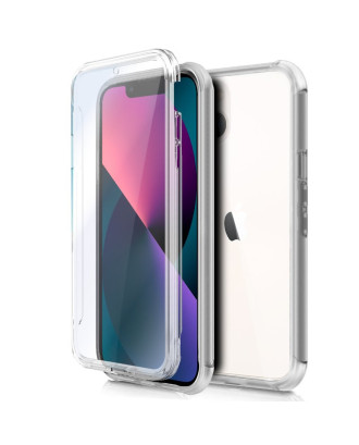 Capa COOL de Silicone 3D para iPhone 13 mini (frente e verso transparentes)