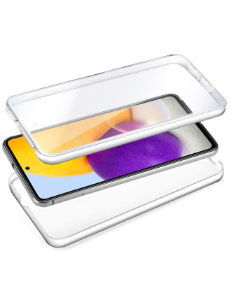 Capa COOL de Silicone 3D para Samsung A725 Galaxy A72 (frente e verso transparentes)