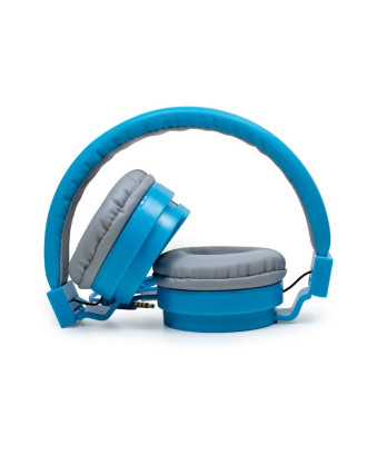 Auscultadores Jack COOL de 3,5 mm Toronto Fones de ouvido com micro azul