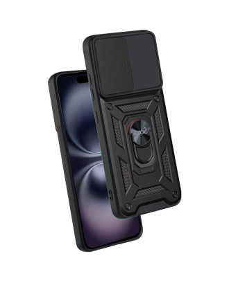 Capa COOL para iPhone 16 Hard Ring Preto