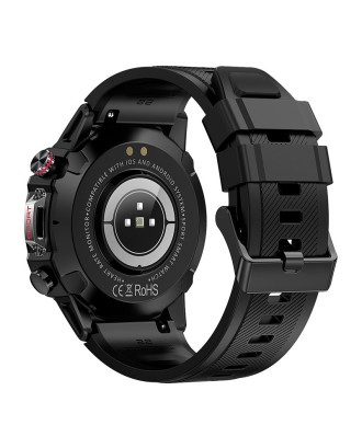 Smartwatch COOL Ecrã AMOLED Adventure Preto (Chamadas, Esporte, Saúde)