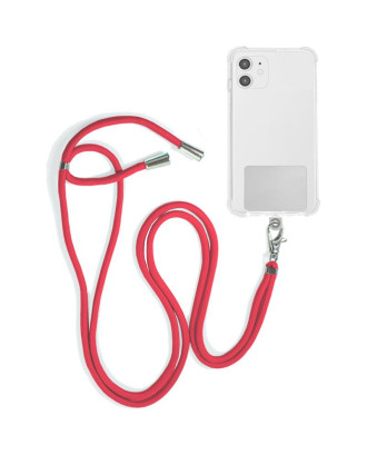 Cordão suspenso universal COOL com cartão de smartphone Fúcsia