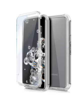 Capa COOL de Silicone 3D para Samsung G988 Galaxy S20 Ultra 5G (frente e verso transparentes)