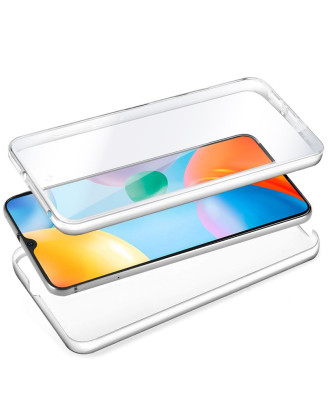 Capa COOL de Silicone 3D para Xiaomi Redmi 10C (frente e verso transparentes)
