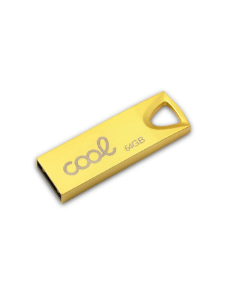 Pen drive USB x64 GB 2.0 COOL Metal KEY Gold