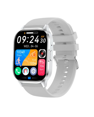 Smartwatch COOL Delta Silicone Cinza (Amoled, Chamadas, Esporte, Saúde)