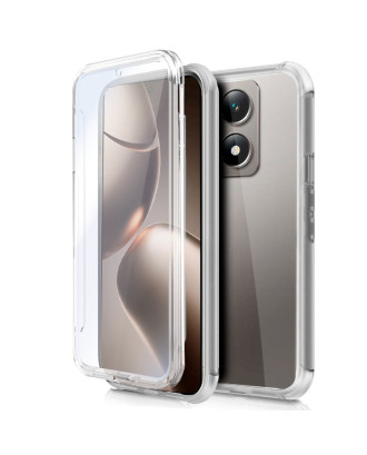 Capa COOL de Silicone 3D para Xiaomi 14T Pro (transparente frente + verso)