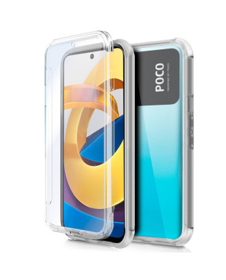 Capa COOL de Silicone 3D para Xiaomi Poco M4 Pro 5G / Redmi Note 11S 5G (transparente frente + verso)