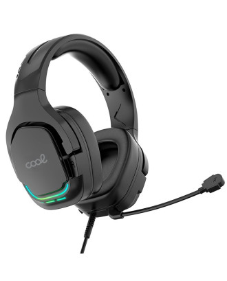 Auscultadores estéreo PC / PS4 / PS5 / Xbox Iluminação Gaming COOL Tuned Black USB 7.1
