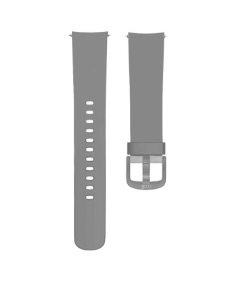 Correia Universal 20mm Amazfit Bip / GTS / Bip Lite / Huawei / Samsung / COOL Borracha Cinza