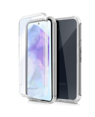 Capa COOL de Silicone 3D para Samsung A556 Galaxy A55 5G (transparente frente + verso)