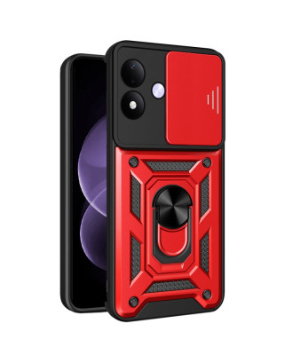 Capa COOL para Xiaomi Redmi Note 17 5G Hard Ring Vermelho