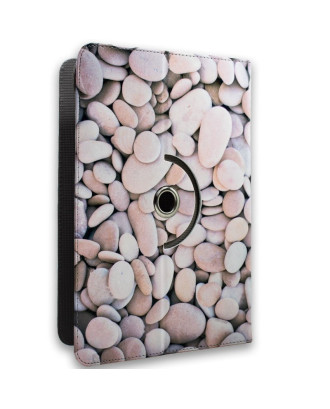 Capa COOL Ebook / Tablet 9.7 - 11 poleg. Couro Sintético Pedras (Quadrado)