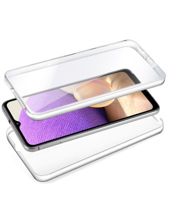 Capa COOL de Silicone 3D para Samsung A326 Galaxy A32 5G (frente e verso transparentes)