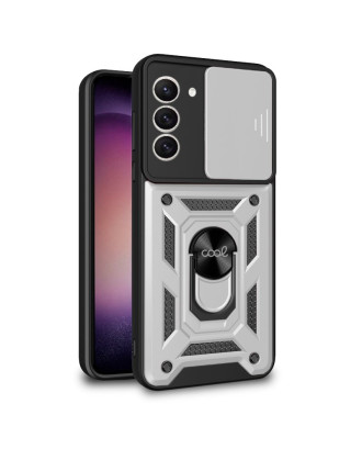 Capa COOL para Samsung S916 Galaxy S23 Plus Hard Ring Prata