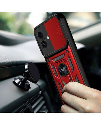Capa COOL para iPhone 16 Hard Ring Vermelho