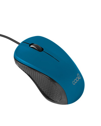 Rato COOL USB com Fio Azul
