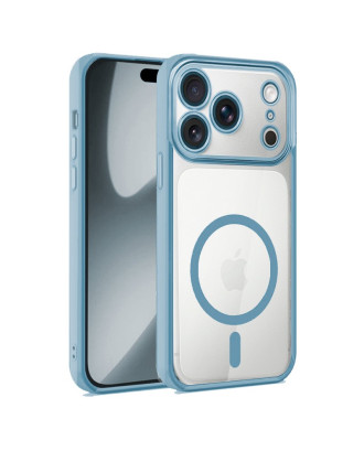Capa COOL para iPhone 17 Pro / 18 Pro Magnética Borde Celeste