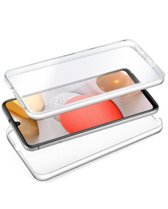 Capa COOL de Silicone 3D para Samsung A426 Galaxy A42 5G (frente e verso transparentes)