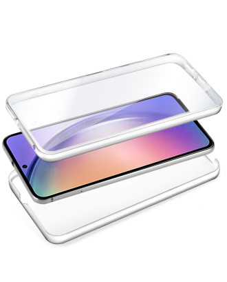 Capa COOL de Silicone 3D para Samsung A546 Galaxy A54 5G (frente e verso transparentes)