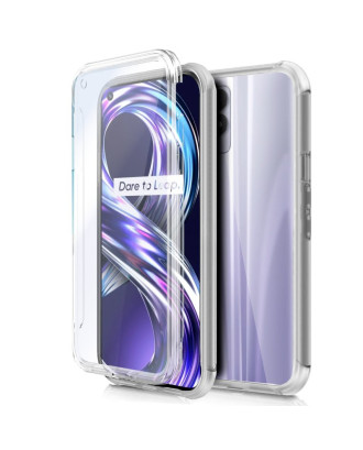 Capa COOL de Silicone 3D para Realme 8i / Narzo 50 (frente e verso transparentes)