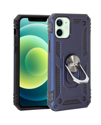 Capa COOL para iPhone 12 / 12 Pro Hard Ring Azul