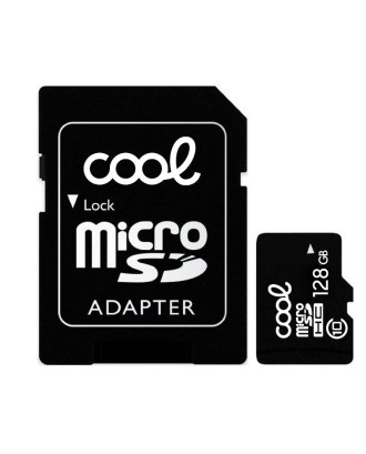 Cartão de Memória Micro SD com Adaptador x128 GB COOL (Classe 10)
