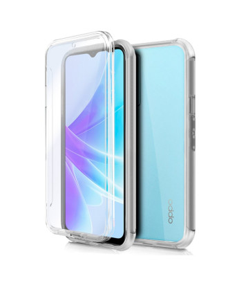 Capa COOL de Silicone 3D para OPPO A57s / A77 5G / Realme Narzo 50 5G (transparente frente + verso)