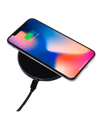Carregador base dock para smartphones Qi sem fio universal COOL Preto